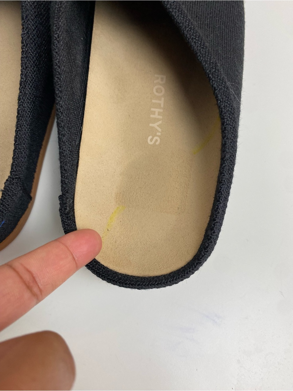 Rothys Casual Clog Black Sz 9 - Picture 8 of 8